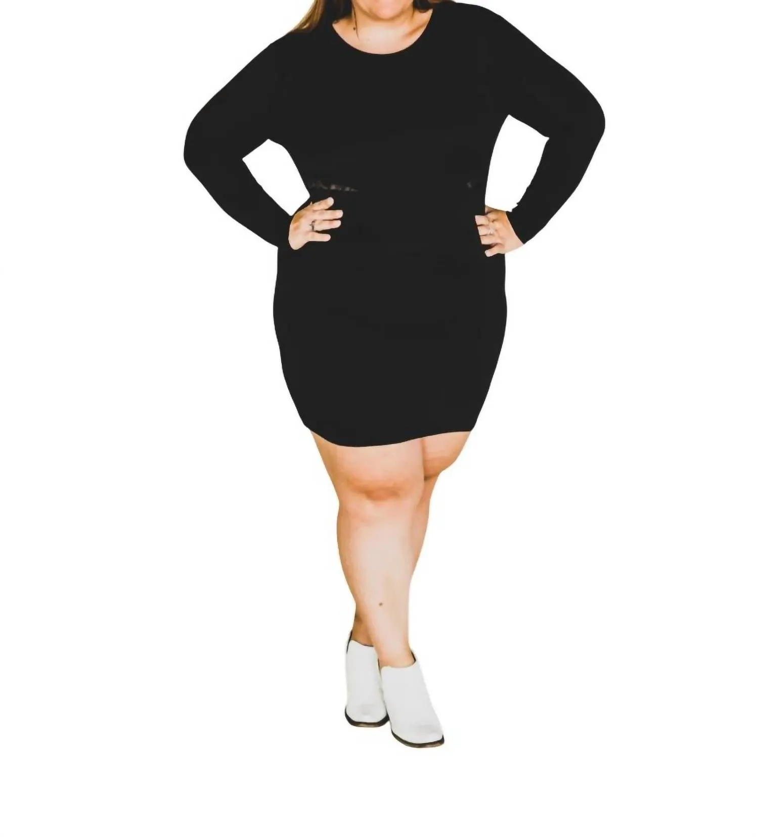 2Flyco - Long Sleeve Aztec Back Zip Dress