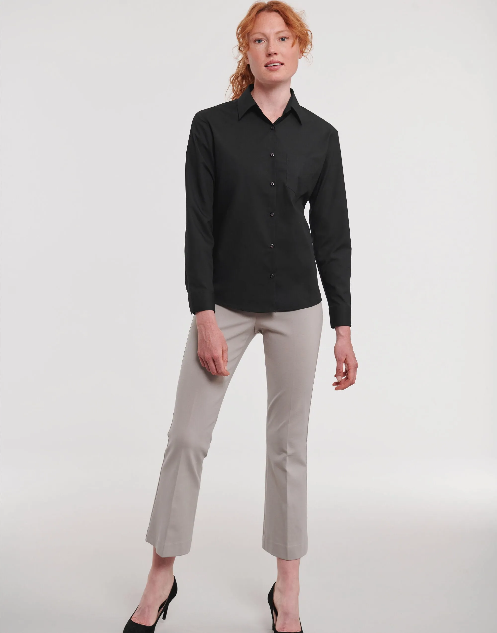 934F Russell Collection Lady LS Clasic Poplin