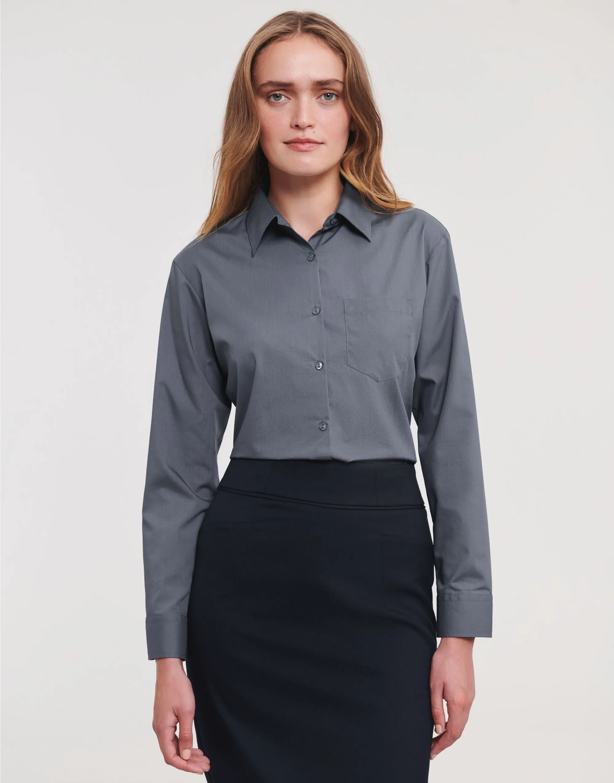 934F Russell Collection Lady LS Clasic Poplin