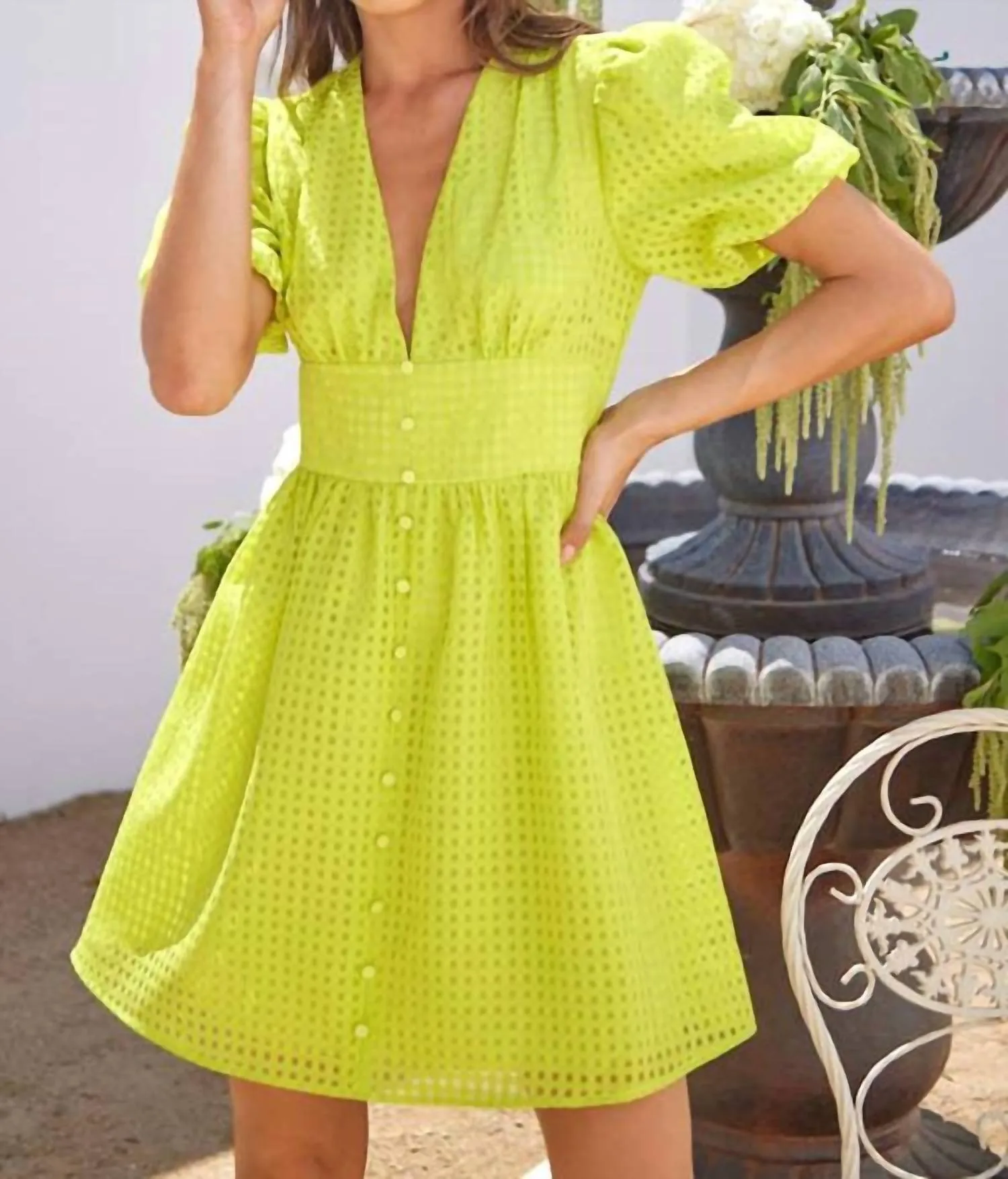 Adelyn Rae - Alice Seersucker Mini Dress