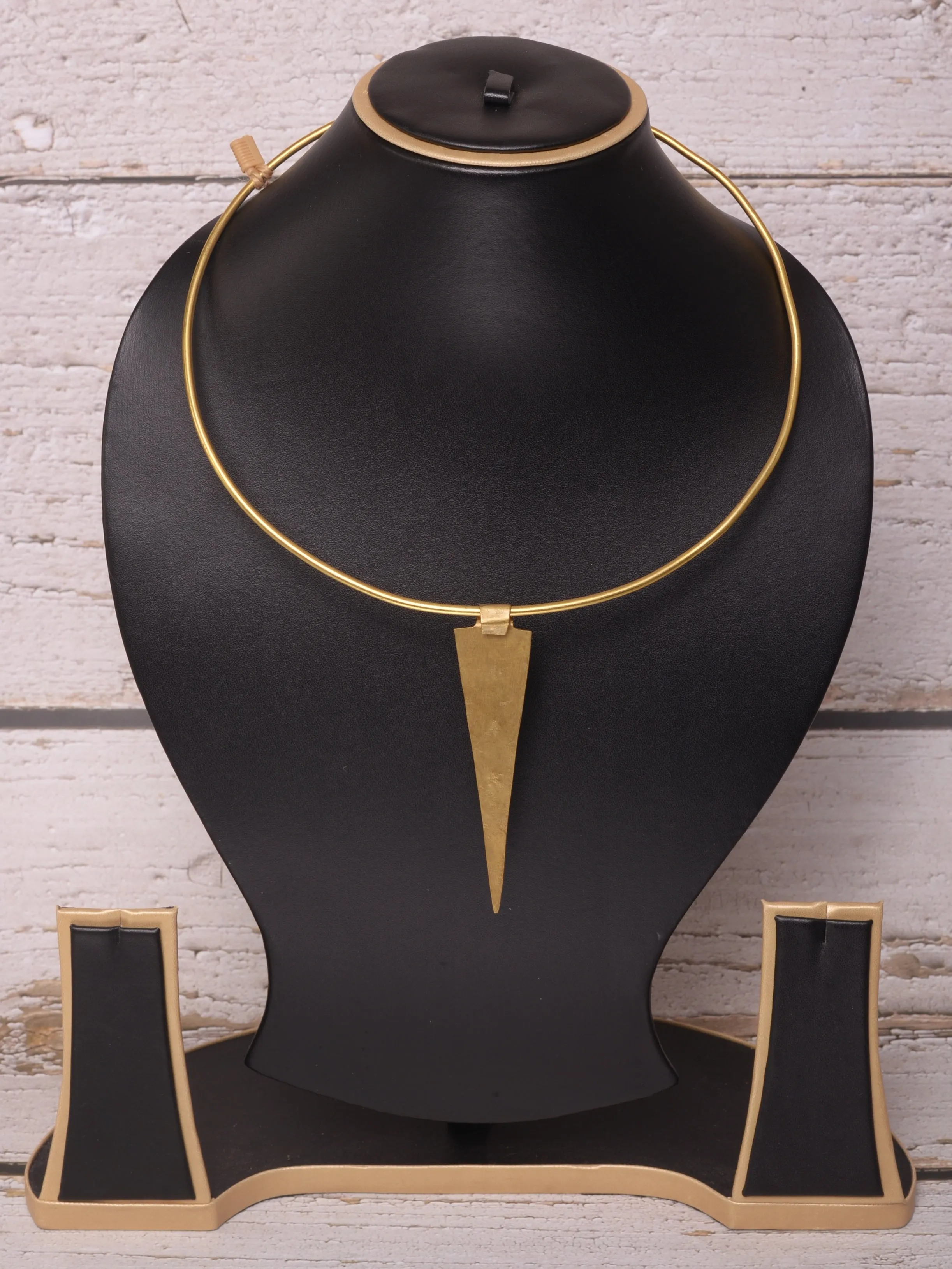 Anvika Contemporary Dokra Hasli Necklace