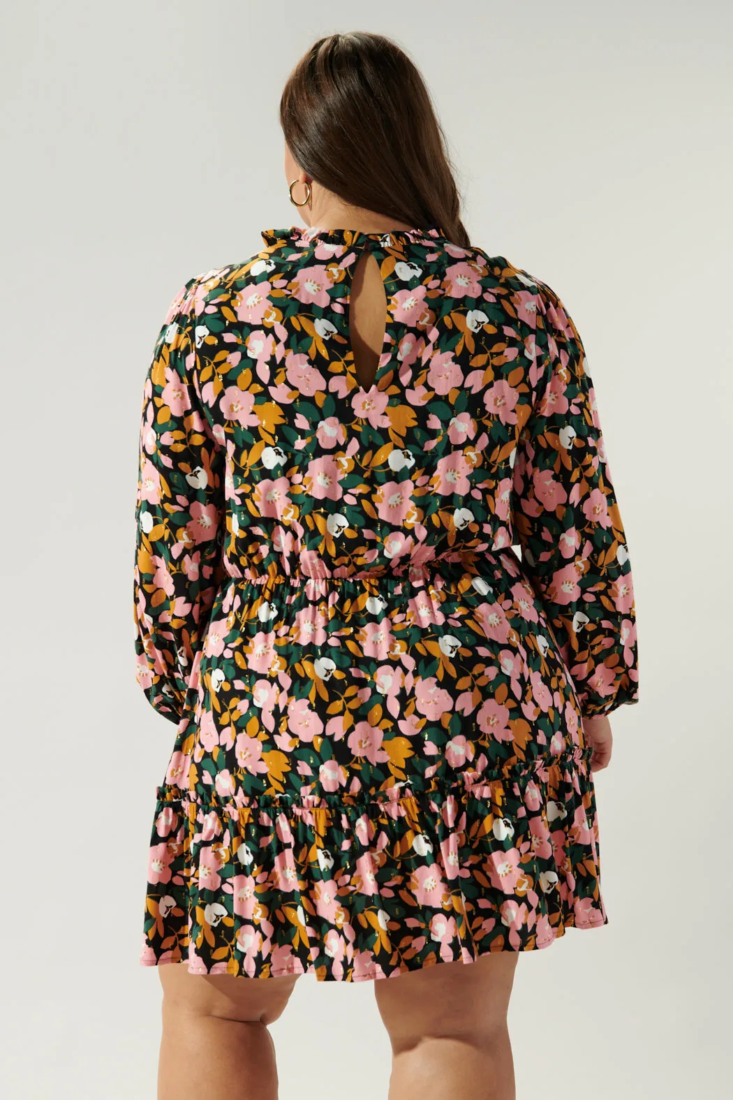 Buenos Aires Balloon Sleeve Blouson Dress Curve