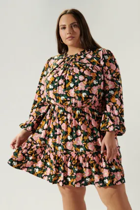Buenos Aires Balloon Sleeve Blouson Dress Curve