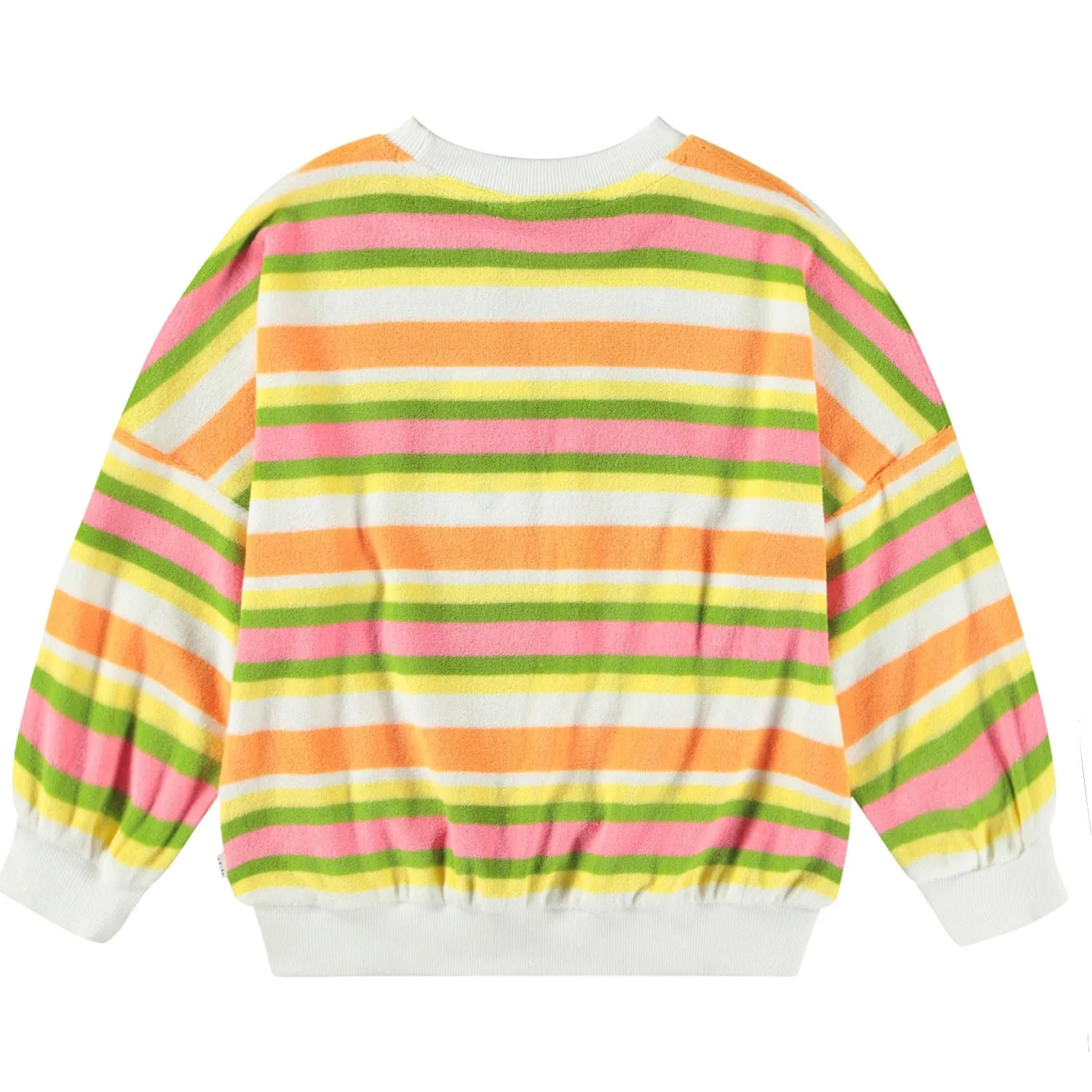 Happy Stripe Terry Sweatshirt
