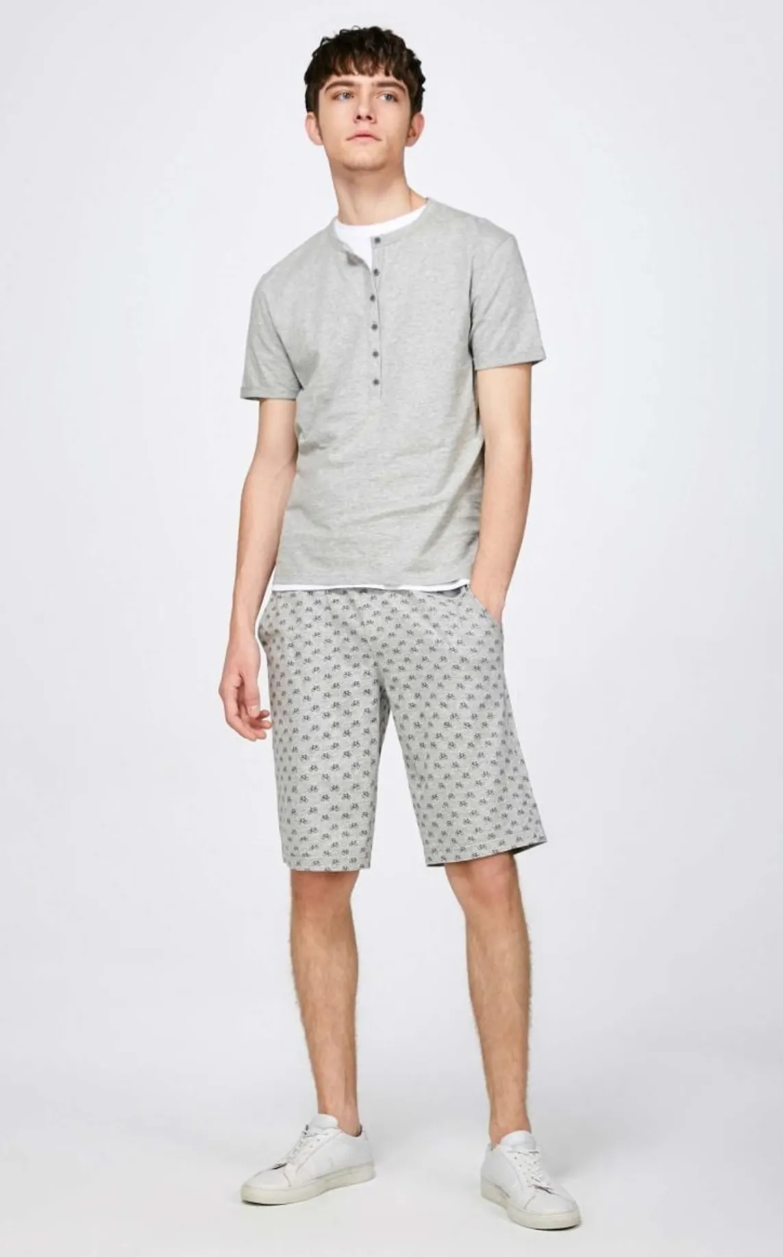 Men's Printed Knit Loose Shorts