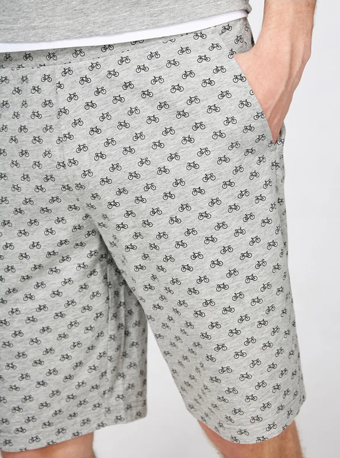 Men's Printed Knit Loose Shorts