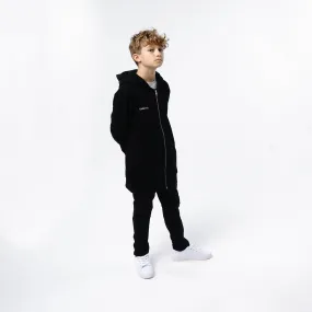 Omnitau Kid's Team Sports Organic Cotton Full Zip Hoodie - Black