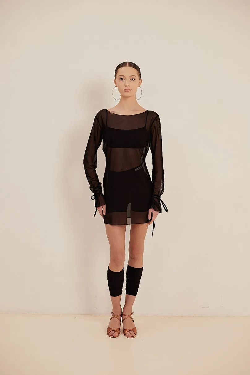 ONDANCE Yana Mesh Latin Dress Pra 1291
