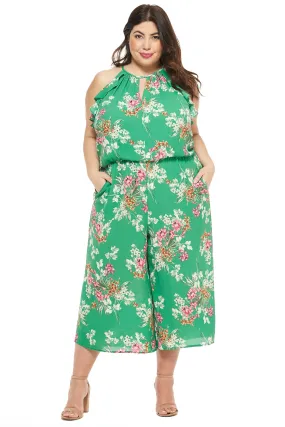 Pre-Order Meadow Halter Ruffle Sleeve Jumpsuit