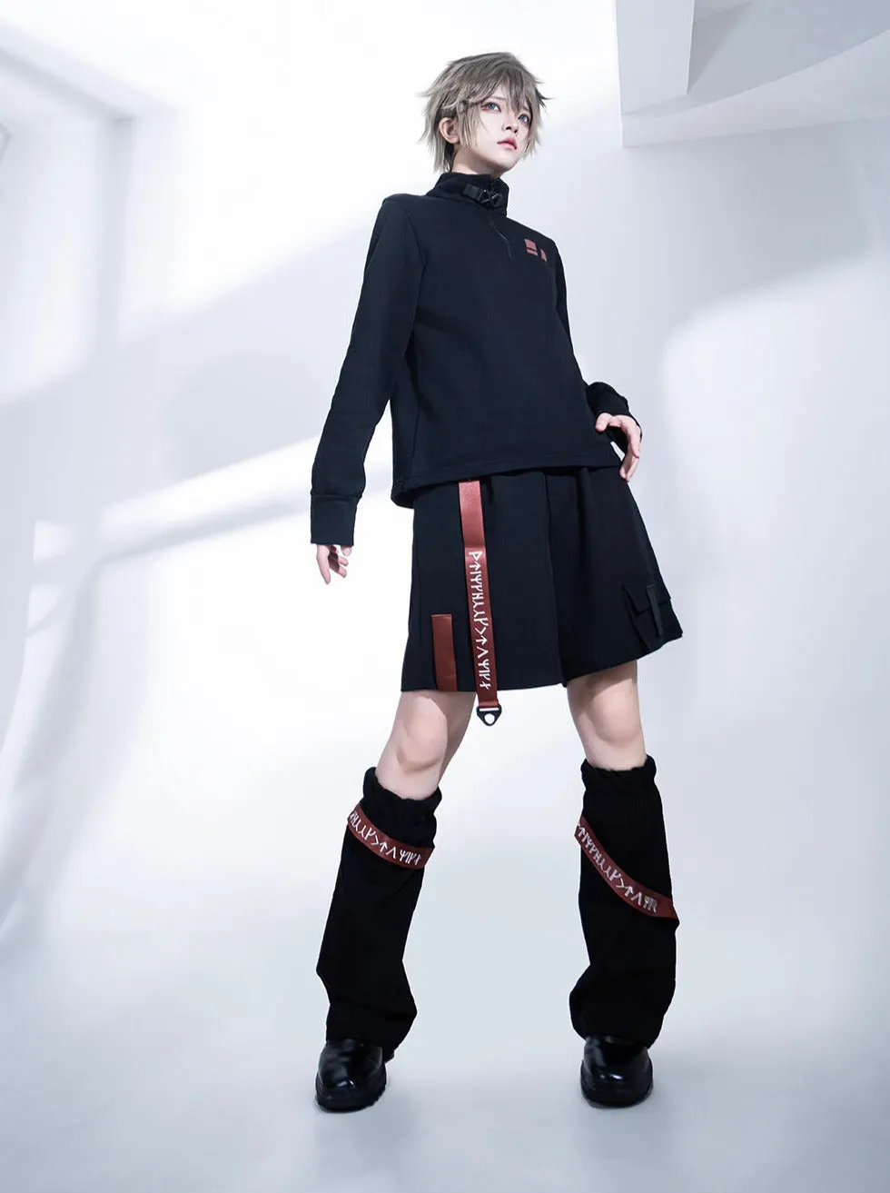 Strap Mode Half Pants   Leg Warmers