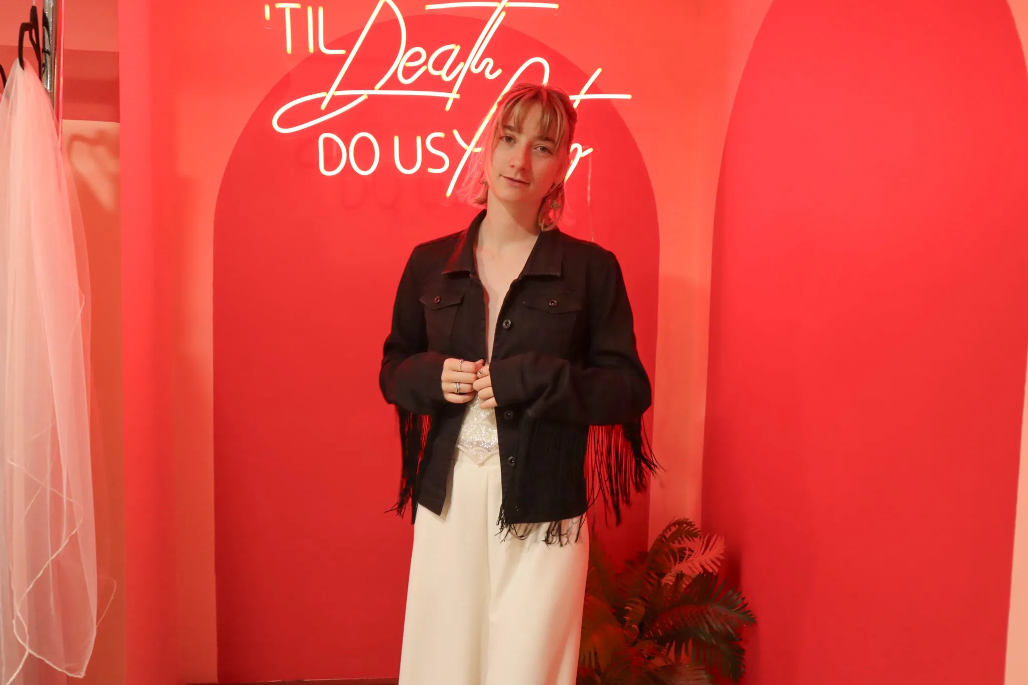 Till Death Tassel Denim Jacket - Size 10